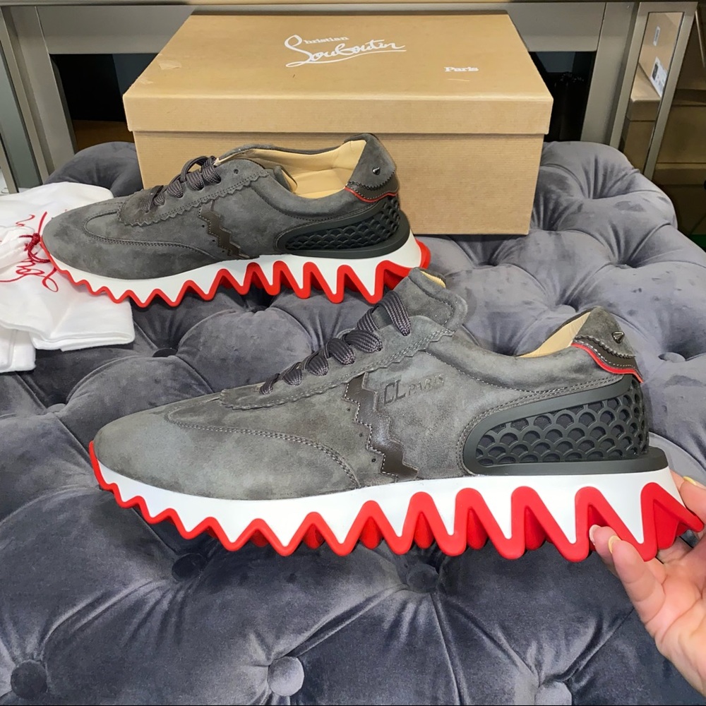 New Size 44 Christian Louboutin Loubishark Sneakers - Picture 3 of 5
